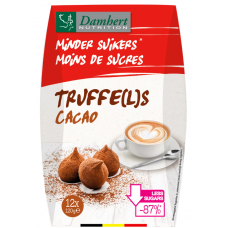 Damhert šokolādes trifeles ar samazinātu cukura saturu, 120g